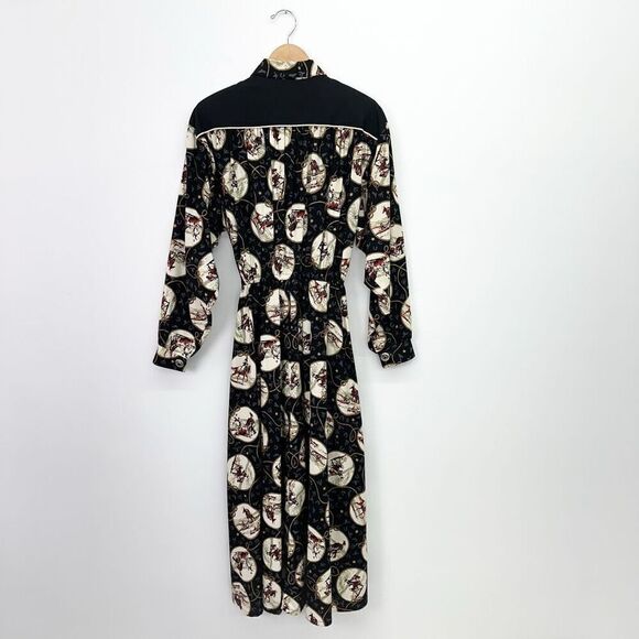 Panhandle Slim Women’s Vintage Western Cowboy Horse Equestrian All Over Print Bu - Picture 5 of 16